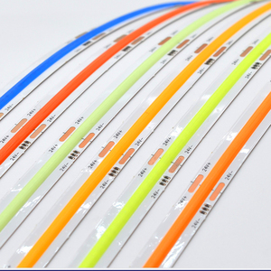 ไฟแถบ LED RGB ควบคุมด้วยเสียงเพลง DC 12V 24V COB 5 มม. RGBWW Streifen 220V 480LED สำหรับไฟบ้าน 4 มม. COB LED Strip - Product Image 4