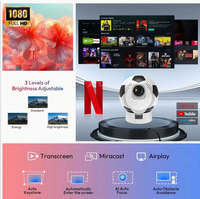 Proyector LED Inteligente Q8 para Fútbol, Android 11, 4K, 1080P, 150 Pulgadas, Portátil, Mini, para Cine en Casa, Gran Venta