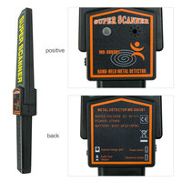Détecteur de métaux portable HAWKEYE MD-3003B1 pour la détection sûre des métaux, scanner portable de 30 pouces, haute sensibilité, étanche IP67, noir 1