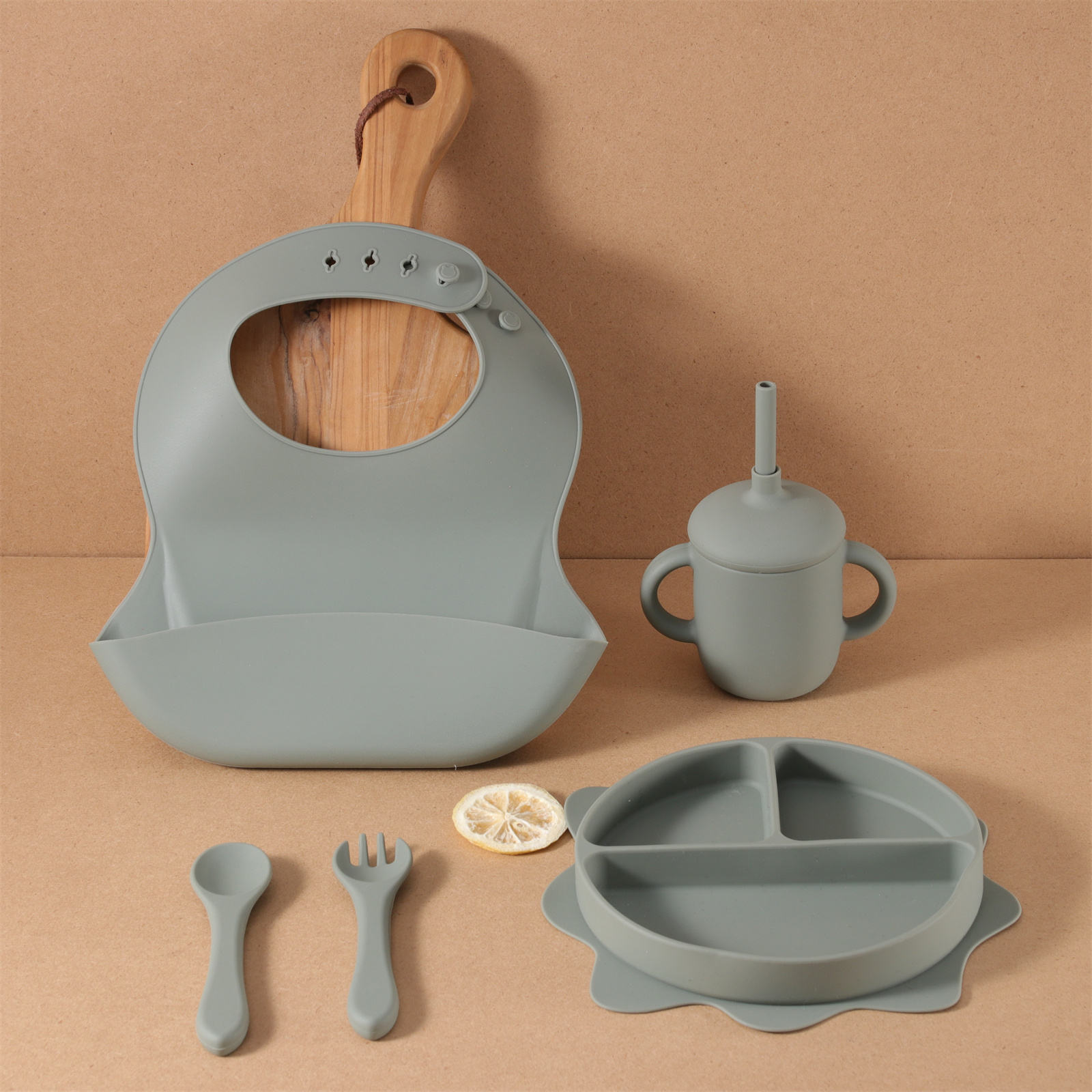 ชุดจานดวงอาทิตย์สีเขียวทหาร