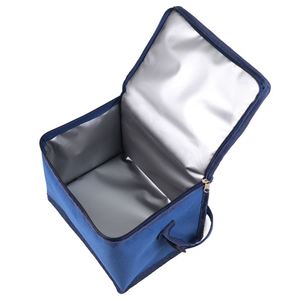 Custom Logo Small Oxford Cloth Insulated Lunch Cooler Thermal Aluminum Foil Bag for Food Delivery - Product Image 6