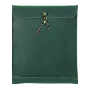 Boshiho Portable Vintage PU Leather Briefcase Fashion Office Paper Organizer Large Capacity for Storing <b>Documents</b> Data Contracts - Product Image 6