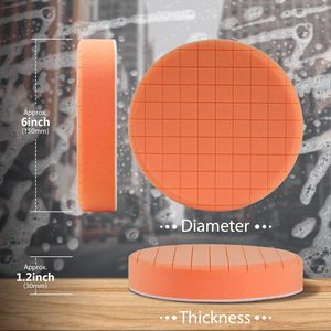 6/7 inch Buffing Sponge Pad đánh bóng cọ xát <span class=keywords><strong>Ruber</strong></span> cọ rửa Pad điện chà tất cả các mục đích cho sửa chữa xe tự động chăm sóc - Product Image 6