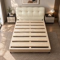 Lit moderne et confortable, haute durabilité, revêtement en cuir véritable, lit écologique pour hôtel et appartement