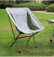 Chaise pliante d'extérieur moderne en alliage d'aluminium avec dossier en tissu Oxford, modèle TK-11, très portable, pour la maison, le camping et la pêche