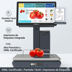 Caja <span class=keywords><strong>Registradora</strong></span> Táctil LongFly con Certificación OIML, Báscula con IA, Impresora de Etiquetas, Báscula <span class=keywords><strong>TPV</strong></span>, Versión en Español - Product Image 2