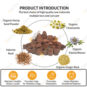 Hanyun Bocconcini Calmanti per Cani Integratore Antiansia Premietti per Animali con Melatonina Aiuto per il Sonno per Ansia da Separazione Abbaio e Stress - Product Image 2