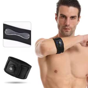Manopola della guarnizione in Silicone traspirante regolabile per palestra protezione del gomito compressione dolore ortopedico supporto del gomito cinturino - Product Image 1