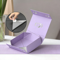Boîtes cadeaux magnétiques modernes pour l'expédition, vente en gros, boîtes rigides vides de qualité supérieure pour les fêtes, double porte, ruban, nœud, recyclables, personnalisables