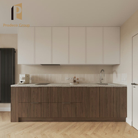 Projet de villa haut de gamme, ensemble de meubles de cuisine modernes en mélamine, mobilier de cuisine haut de gamme pour toute la maison, armoires de cuisine