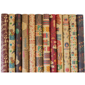 Custom Printed Logo Size Flower Wrapping Paper Bouquets Wrapping Paper for Gifts Packaging Wrapping Paper