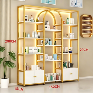 Nordic Minimalist Beauty Salon Nail Glue Shop Shelf Floor Multi-layer Skin Care Cosmetics Storage Shelf Display Cabinet Shelf - Product Image 4