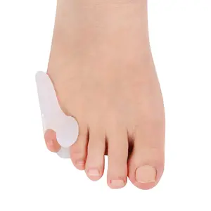 Atacado Pouco Separador Do Dedo Do Pé Pequeno Última Toe Gel Separador Toe Joanete Corrector Alivia de Calos Cuidados Com Os Pés Produto