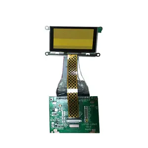 2.7 inch 128*64 dots Độ phân giải IPS SPI giao diện màu vàng PMOLED hiển thị bảng điều chỉnh màn hình OLED