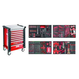 USAG - U05192632 Armoire à roulettes RACING avec assortiment pour ENTRETIEN 495 MC (300 pièces) -ATELIERS ROLLING EAN 8001150045653 - Product Image 1