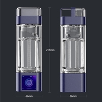 Bouteille d'eau carrée à hydrogène avec filtre Générateur d'eau à hydrogène Cadeau pour journée spéciale Écran tactile Bouteille d'eau riche en hydrogène