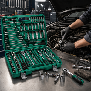 216 pièces ensemble de réparation automobile outils de matériel de véhicule avec clé à douille OEM de qualité industrielle personnalisé emballé dans une boîte - Product Image 2