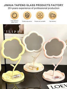 Aangepaste Groothandel Multi Color Zonnebloem Vormige Desktop Bloem Schoonheid Make-Up Spiegel - Product Image 5