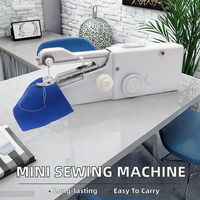 Machine à coudre manuelle portable mini pour sacs et chaussures, usage domestique OEM, couture manuelle en plastique avec boutonnière verrouillable