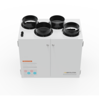 VMC Récupérateur d'air à double flux Système de ventilation à récupération de chaleur murale Contrôle à distance de l'application Tuya Flexible et économe en énergie
