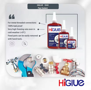 Pipe Sealant Non-Sag Gas Cure Screw Glue Medium Strength Metal <strong>Thread</strong> <strong>Lock</strong> 50ml Blue Color 5543 - Product Image 5