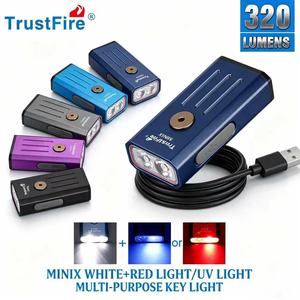 ไฟฉาย Trustfire <span class=keywords><strong>MINIX</strong></span> IP66 กันน้ำ ไฟฉาย UV ชาร์จ USB ได้ พกพาสะดวก ไฟฉาย LED EDC สำหรับกิจกรรมกลางแจ้ง - Product Image 1