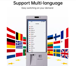 Kiosco de Pago con Pantalla Táctil Todo en Uno de la <span class=keywords><strong>Serie</strong></span> TouchWo GD, Terminal con Pantalla Táctil, Compatible con Android y Windows, Kiosco de Autoservicio - Product Image 4