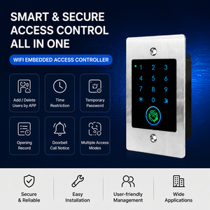 Sistema de Control de <span class=keywords><strong>Acceso</strong></span> por Huella Digital WiFi, Controlador de <span class=keywords><strong>Acceso</strong></span> a Puertas Impermeable IP67 con Teclado Táctil, Tarjeta EM, <span class=keywords><strong>Acceso</strong></span> <span class=keywords><strong>Remoto</strong></span> por Aplicación Tuya - Product Image 3
