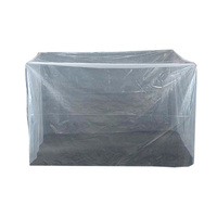 Sac intérieur carré en PE recyclable sur mesure, grande taille, 100 microns, imperméable, emballage en plastique LDPE pour carton, sac à fond transparent