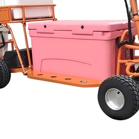 Scooter électrique Mico 4000W 4 roues motrices, glacière isotherme en acier inoxydable 75QT, chariot réfrigérateur durable au lithium pour la pêche sur glace, chariot de golf 125KG