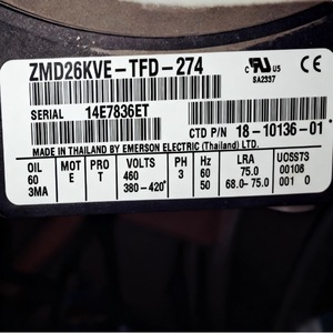 คอมเพรสเซอร์ทำความเย็น Thermo King รุ่น ZMD26KVE TFD 974 204 สำหรับห้องเย็นและรถบรรทุกห้องเย็น - Product Image 4