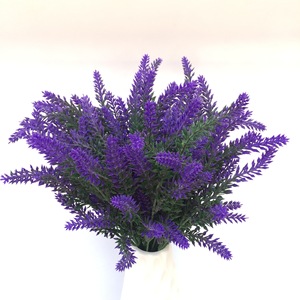 Lavanda artificial Tainen de 38 cm, flores de plástico moradas para decoración de bodas y hogar. - Product Image 2
