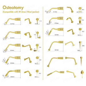 Kit de puntas de Cirugía de hueso piezoeléctrico para cirugía de osteotomía, implante Dental, cirugía ósea, rinoplastia, puntas dentales, puntas de cirugía ENT - Product Image 2