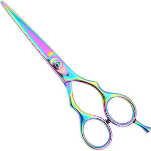 Tijeras Profesionales para Cabello de Acero Inoxidable 440C, 62mm, Cabeza Recta, Cromadas, para Uso Estético, Pulido Fino - Product Image 2