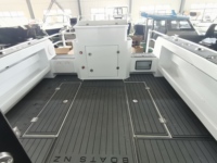 Bateau de pêche en aluminium avec cabine certifiée CE, 24 pieds (7,5 m), fond en V profond, yacht de croisière rapide avec grande cabine