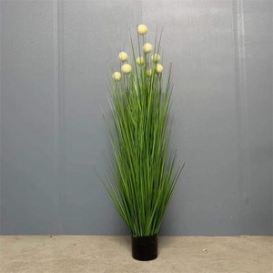 Guía de Decoración para Bodas, Arreglo de Bolas Blancas, Simulación de Cebolla, Planta Verde en Maceta, Decoración Interior Artificial - Product Image 3