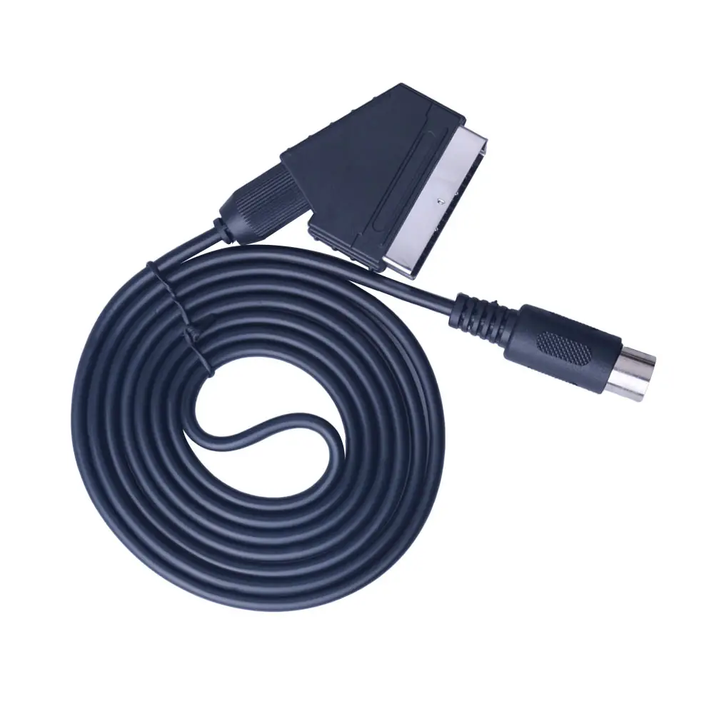 Câble péritel de remplacement 1.8M pour Megadrive 1 Genesis 1 Master System 1 RGB AV Scart Cable PAL VERSION
