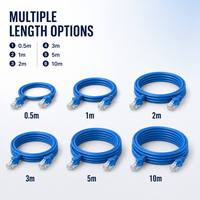 Kabel Ethernet CAT6 8-Konduktor Tembaga Padat atau Terpilin 26 AWG untuk Telekomunikasi dengan Pilihan Warna yang Dapat Disesuaikan