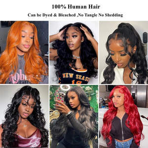 ผมเวอร์จินเวียดนามแท้แบบธรรมชาติ, วิกผม HD Lace Full Frontal แบบไม่ต้องใช้กาว จัดเรียงเกล็ดผม 100% ผมแท้ วิกผมลอนบอดี้เวฟสำหรับผู้หญิง - Product Image 6