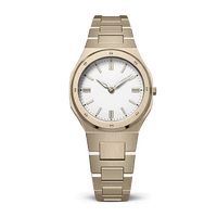 Montre-bracelet de luxe à quartz pour femme, plaquée or, élégante, prix de gros, fabrication 2025, vente chaude