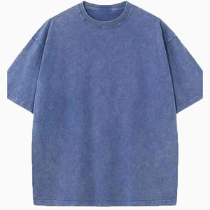 Camiseta extragrande con lavado ácido Camiseta vintage fresca y cómoda tratada con lavado ácido que se desvanece para un acabado suave y relajado - Product Image 3