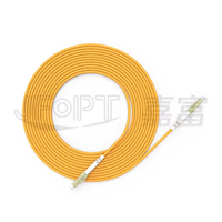 LC ke LC UPC/APC Multimode OM1/OM2/OM3/OM4/OM5 62.5/125 50/125 Duplex Fiber Jumper PVC/LSZH Jacket untuk Pusat Data FTTH