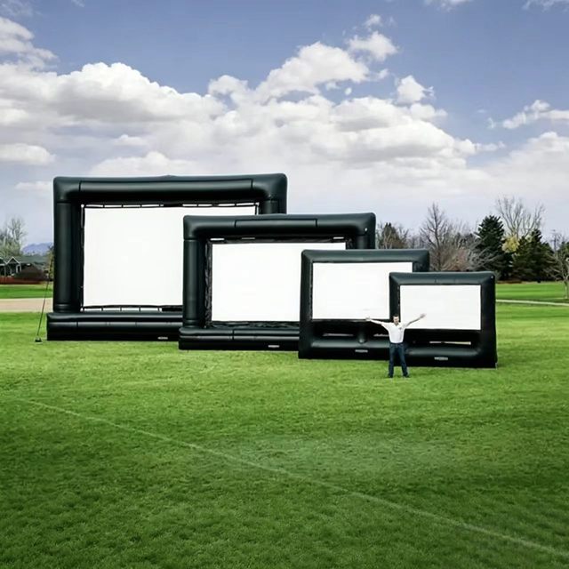 Zhenmei Outdoor Large Inflatable Movie Screen Portable Projector Screen for Backyard Event Cinema Inflatable Air Screen
