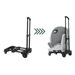 Personalizado ajustable 100kg asiento de coche carro de rodillos ruedas de plástico plegable <span class=keywords><strong>cochecito</strong></span> asiento de coche Carro de viaje con 4 ruedas - Product Image 6