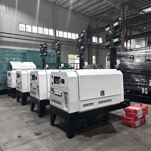 Generador Diésel UKPerkins Lighthouse con Torre <span class=keywords><strong>de</strong></span> Iluminación, 7kva, 10kva, 15kva, 20kva, 25kva, 30kva, LED, Joystick Manual, EPA - Product Image 3