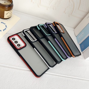 Nueva Funda Protectora para Teléfono con Panel Trasero Translúcido de TPU, Bordes Coloridos y Resistente a Golpes para <span class=keywords><strong>Samsung</strong></span> A05 A14 A24 A35 A55 S23 Plus S24 S25 <span class=keywords><strong>Ultra</strong></span> - Product Image 2