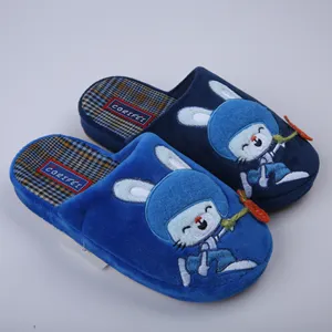 CORIFEI wholesale printer cartoon cute cartoon plush indoor slippers for kids