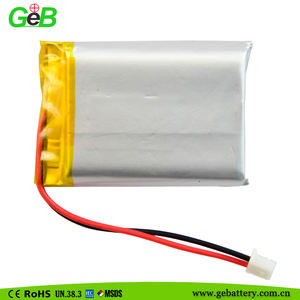 New born 753650 1400 mAh <span class=keywords><strong>3</strong></span>,7 V lithium battery microphone flag - Product Image 6