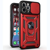 Coque de Protection Renforcée Hybride Anti-Choc avec Protection Caméra et Support Magnétique à 360 Degrés pour iPhone 15 Pro Max