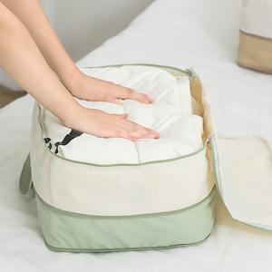 Bolsa de almacenamiento para edredones de algodón, impermeable, comprimible, de gran capacidad, portátil, con asa suave, para uso en el dormitorio - Product Image 1